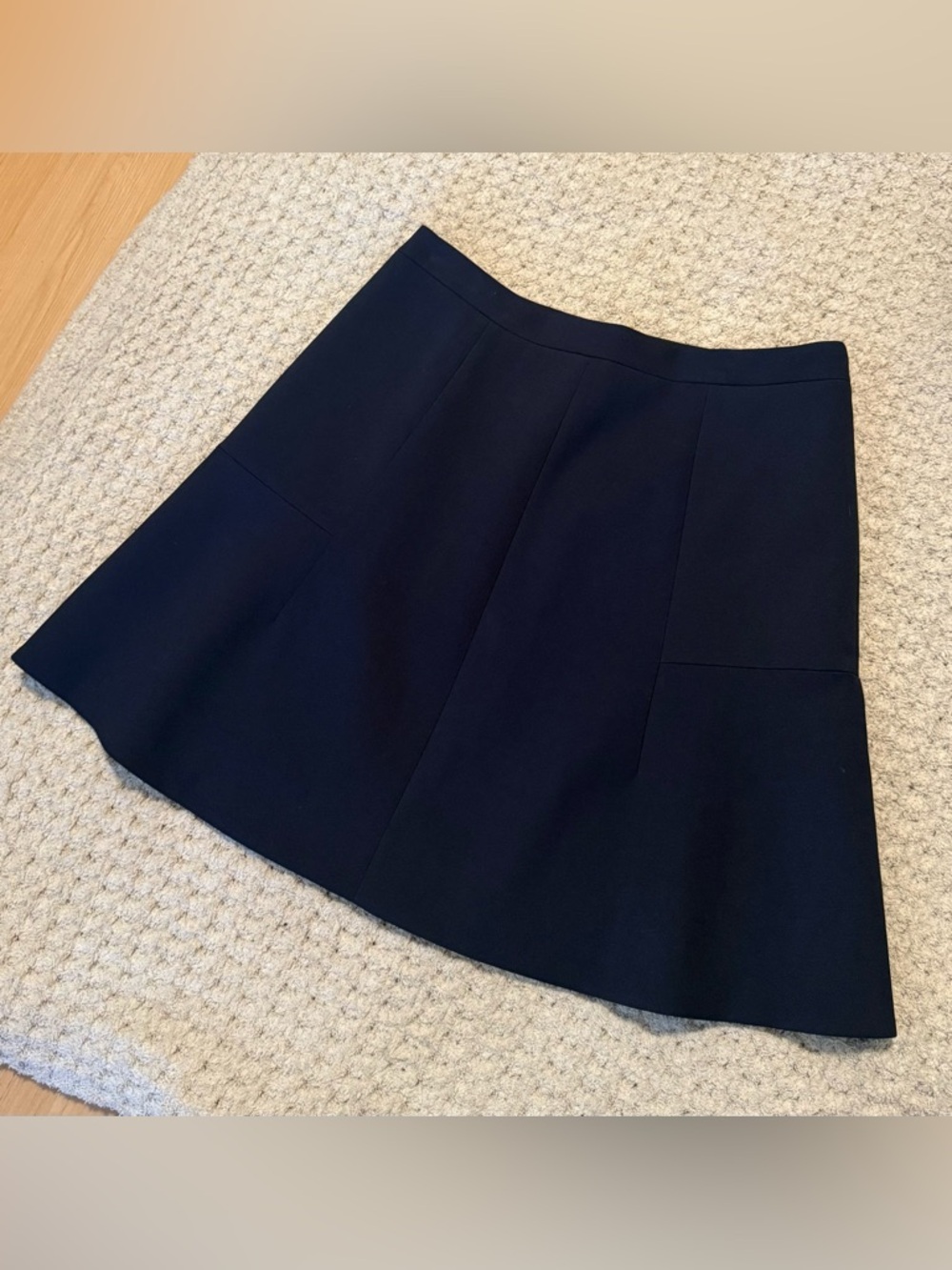J. Crew Navy A-Line Flared Skirt